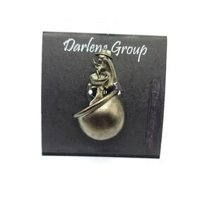 Halloween Witch Cauldron Halloween Black Tone Enamel Darlene Group Pin Brooch B